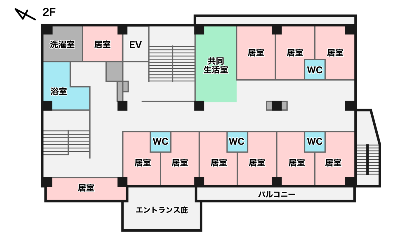 2F見取り図